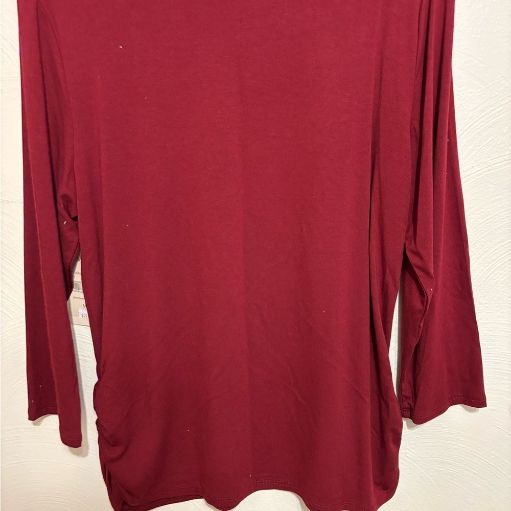 NWT Women’s Coldwater Creek Maroon Top Size M - Picture 8 of 9